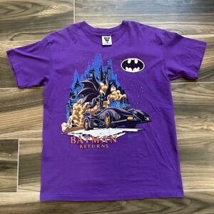 Vintage 90s Batman Returns Purple Graphic Tee